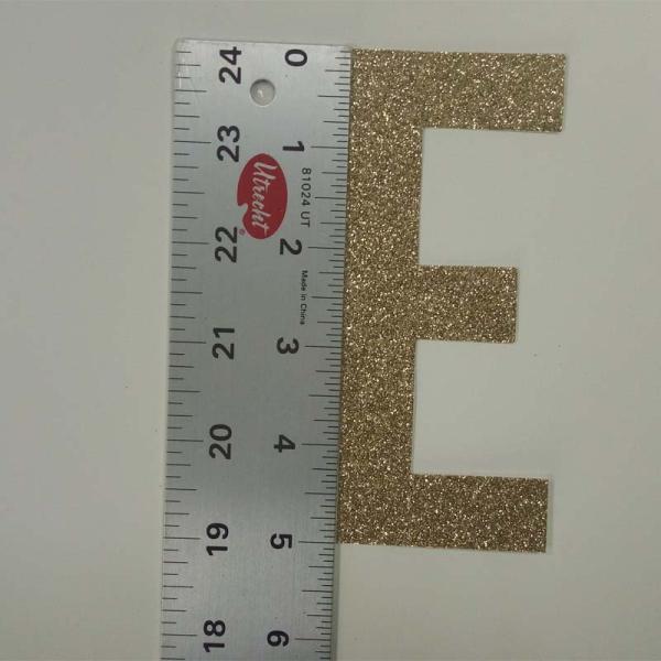 Customized Handmade Glitter Cardstock Letters Upper Case Letters E
