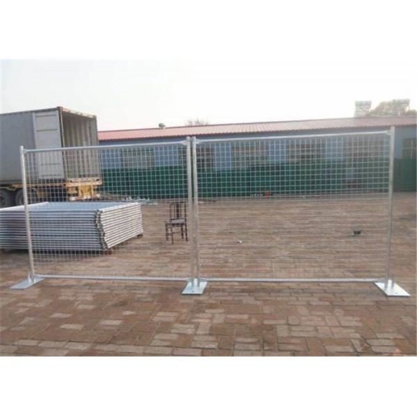 AS 4687 Galvanized Temporary Fence Safety , Temporary Steel Fencing Plastic Base