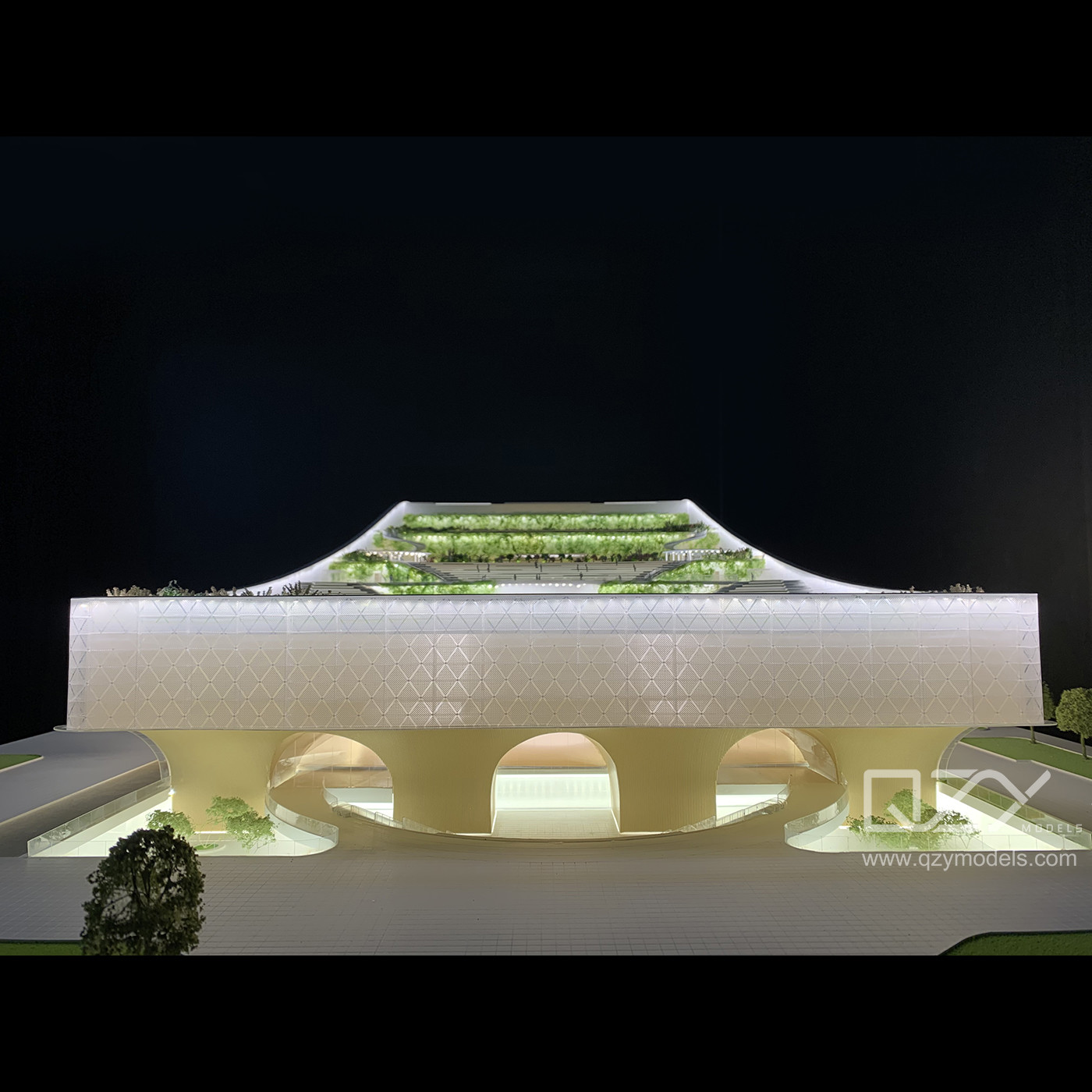 SZAD 1/200 Модель Центра искусств Чжухая