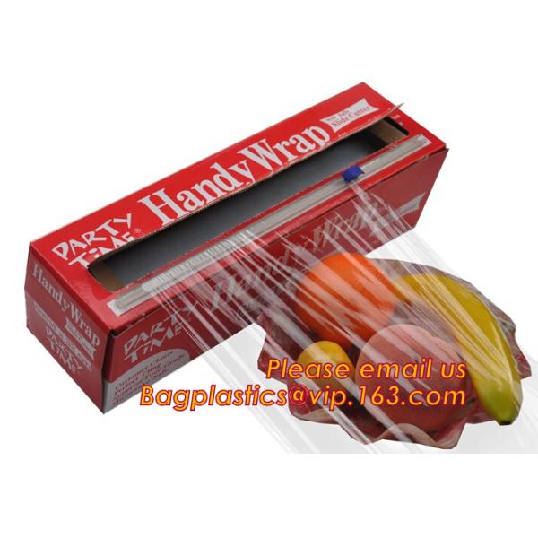 Keep Fresh PE food wrap plastic Cling film wrap jumbo roll, LLDPE power stretch wrap film food wrap stretch film, bageas