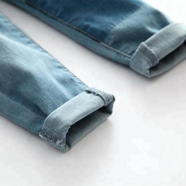 Spring Slim Fit Baby Girl Denim Pants With Adjustable Waist Casual Style