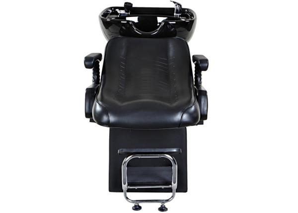 Traditional Backwash Reclining Shampoo Chair With Footrest , Salon Shampoo Units