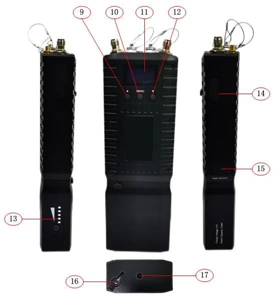 4W 2T2R Малозадержка Manpack IP Mesh PGA FHSS Радио с интеллектуальным выбором частоты