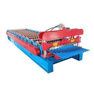 Железная PPGI стальная изготовление гофрированного кровельного листа Формирующая машина для толщины 0,3 мм