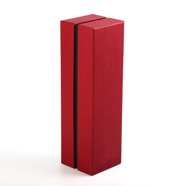 Spirit Luxury Rigid Cardboard Wine Bottle Packaging Box ODM With Tab Opening