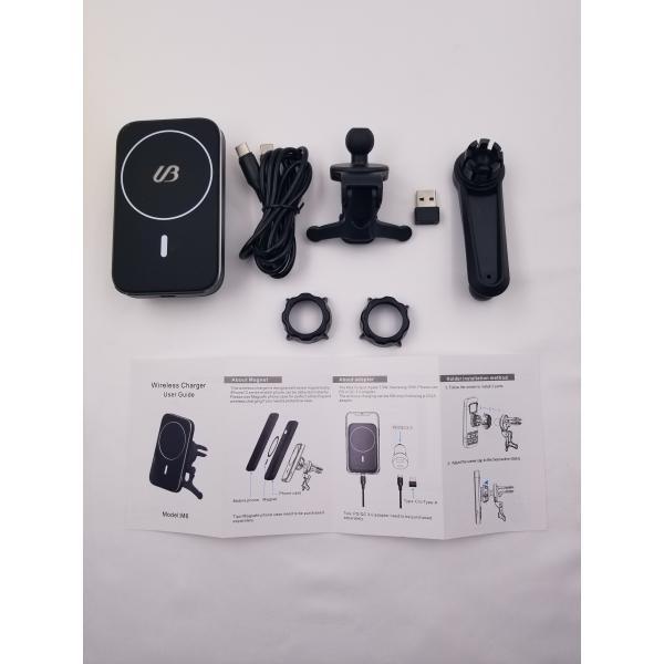 Square silicone surface 10W Magnetic Car Vent Charger 360° Rotation