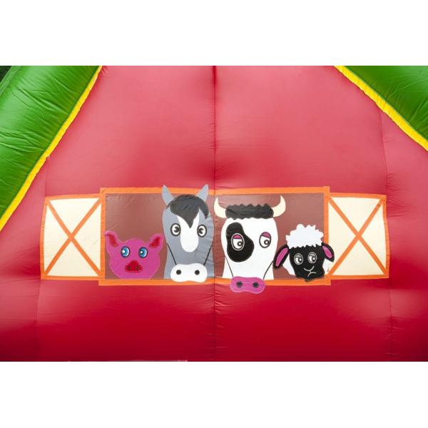 Фермы полосы препятствий ковбоя полоса препятствий раздувной красной оживлённая