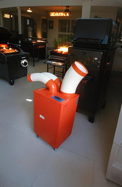 Unidad de aire acondicionado con termostato ajustable