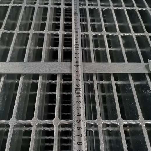 Square Grid Aluminum Steel Grating with Machine Forge Welding for Platform Walkway