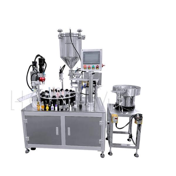 Rotary Quantitative Cream Filling Machine 220V For Lip Gloss Concealer