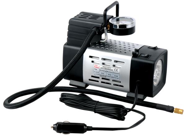 Inflação rápida portátil resistente do compressor de ar 12v do metal de prata 180 W