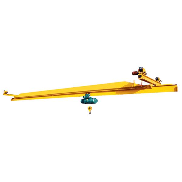 2T Span 12m Suspended Single Girder Eot Crane Remote Control Single Speed