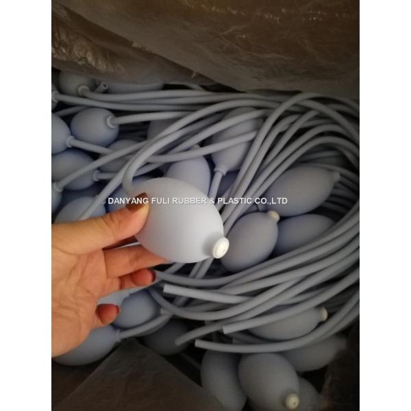 Light Blue Blood Pressure Pump Bulb Medical Grade PVC Clear Good Elasticity