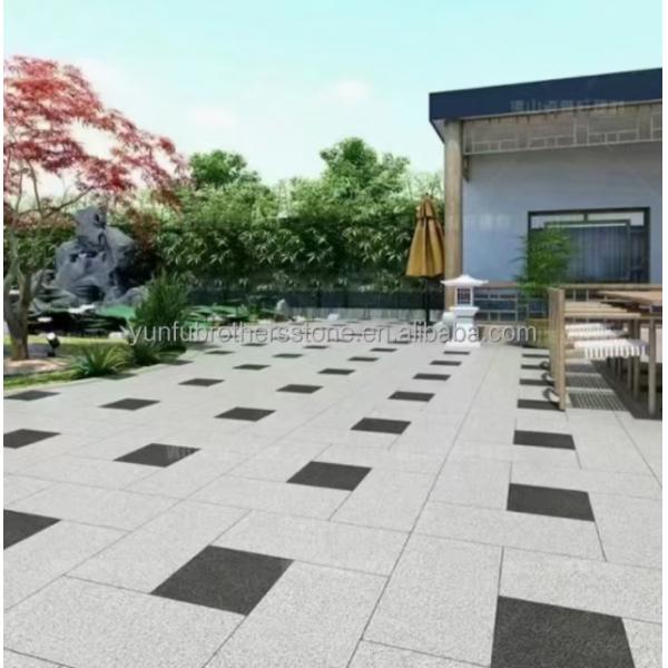 Brothers Stone Flamed Grey Granite Slab Paving Tiles for Honed Natural Stone Driveway