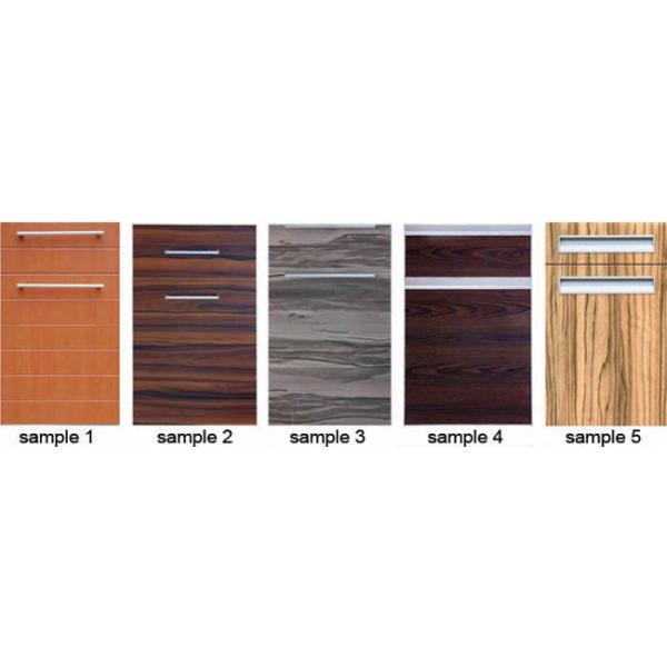 Replacement High Gloss Kitchen Cabinets Doors Vinyl Pressed MDF Panels