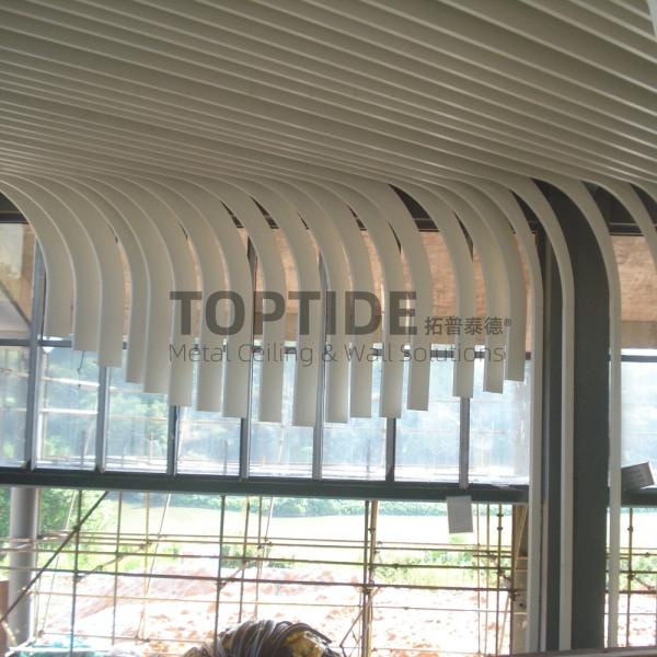 Custom Made Metal Suspended Linear Aluminium Drop Down Ceiling Grid