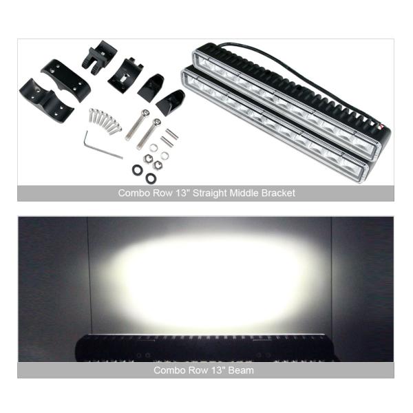 Super Slim 60W 13 Inch 12V 24V Car Led Bar 4x4 Offroad Light Auto For Off road Flood DRL ATV 4WD Truck Work Barr Driving