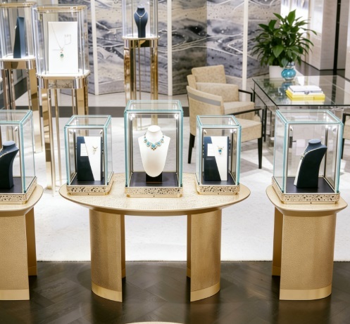 Luxury Jewelry Display Cabinet with LED Lighting and Customizable Design for Durable and Easy Clean Boutique Displays