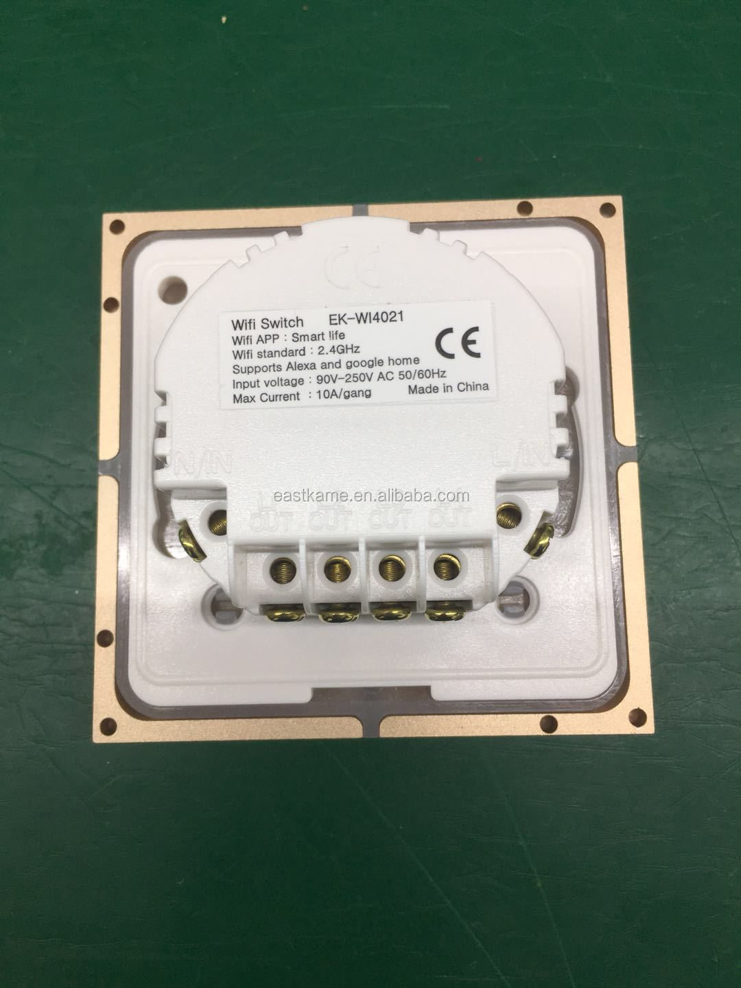 Hot Selling CE ROHS Certified Smart Home Electrical Switches 10A Max Current Wifi Controlled with Light Remote Control Switches