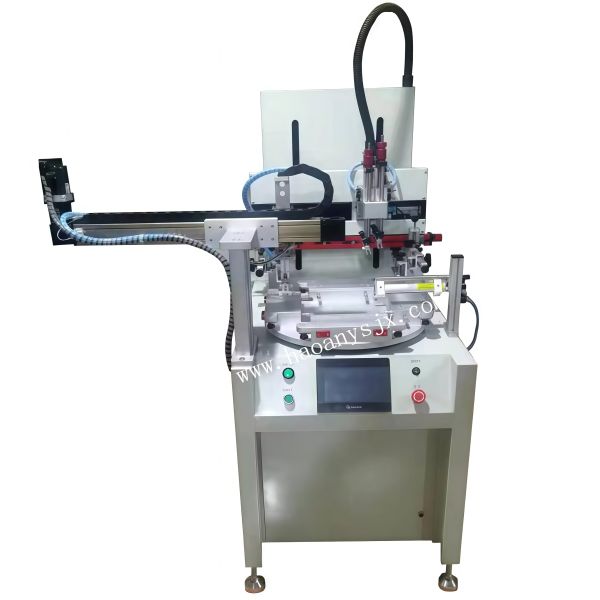 Automatic Rotary Flatbed Screen Printing Machine With Auto Loader Manipulator