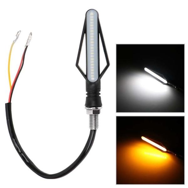 1.5W Customizable 24LED Two-Color Running Water Motorcycle Stop Light with Turn Signals