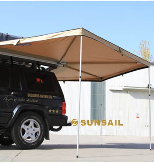 Foldable Foxwing Awning for 4x4 Cars Waterproof and Camouflage Tent Style 250x20x10cm