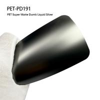 PET-PD191 PET film d'emballage de voiture en vinyle avec couleur argentée liquide mate