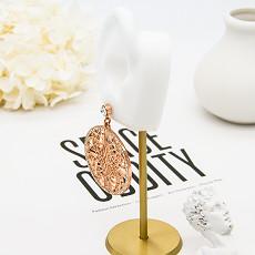 Grandes brincos do parafuso prisioneiro de Diamond Earrings Chandelier Gold Star do ouro amarelo da aro