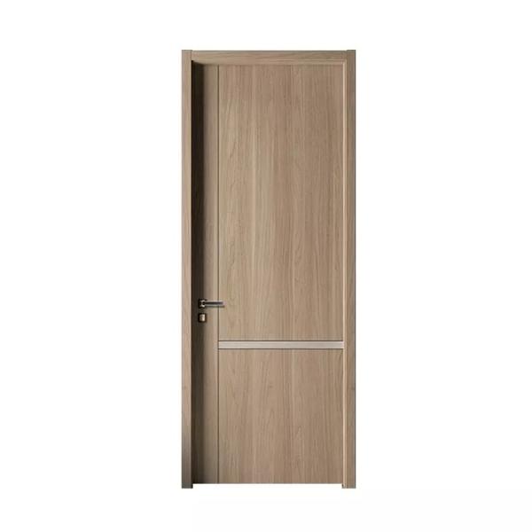 Flush Wooden Panel Design Modern Bedroom Hard Wood Door Waterproof Soundproof