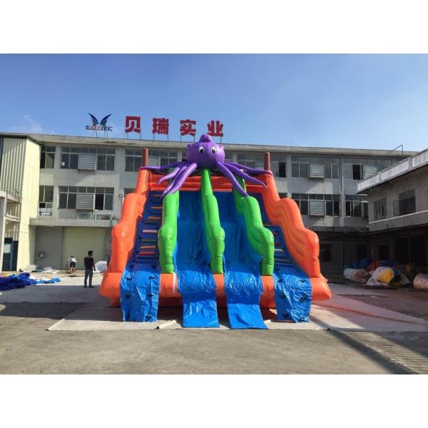 Fold Stiching Inflatable Water Slide Amusement Playground Equipment Park