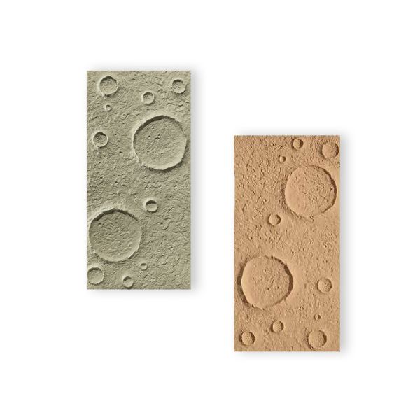 Lightweight 3D Artificial Moonscape Faux Stone PU Wall Panel Lunar Surface For Backgrounds