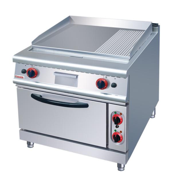 Grill de gas con horno comercial de pie libre Grill plano para cocina