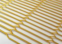 grillage augmenté par décoration en métal d'or de trou de 150mm