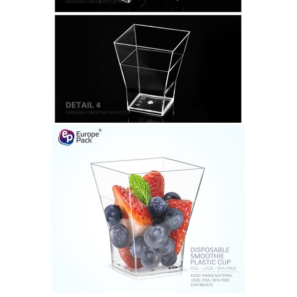 Disposable cheap wholesale  mini plastic dessert cups for sale