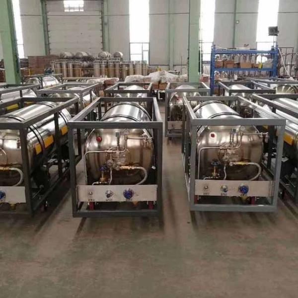 O vácuo criogênico da pressão do tanque do nitrogênio líquido isolou