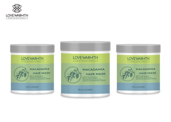 Macadamia Extract Hair Mask With Coconut Oil Restore Moisture / Elasticity