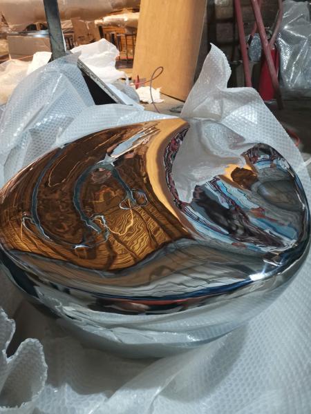 Hall Furniture Sculptures Steel 316 Water Sky Mirror Sculpture