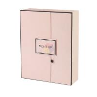 Boîte d'emballage de bouteille de parfum en carton rigide de luxe à double porte magnétique