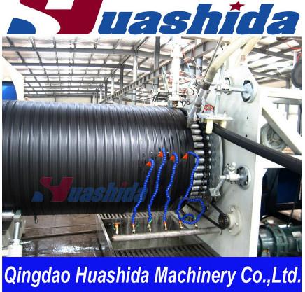 HDPE Hollow Wall Winding Pipe Extrusion Line Double-Wall Corrugated Pipe Machinery
