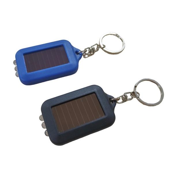 Led Solar Keychain Custom Logo Colorful Personalized Solar Keychains Promotional