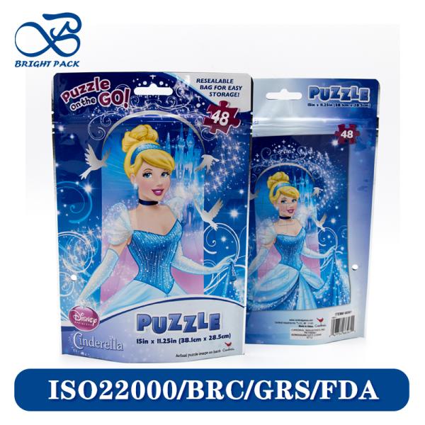 おもちゃ包装用カラフル印刷カスタム素材再封可能スタンドアップジッパーポーチ、工場直販。