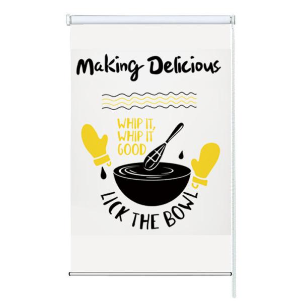 Kitchen roller blinds exterior installation semi blackout roller blind customized printing acceptable