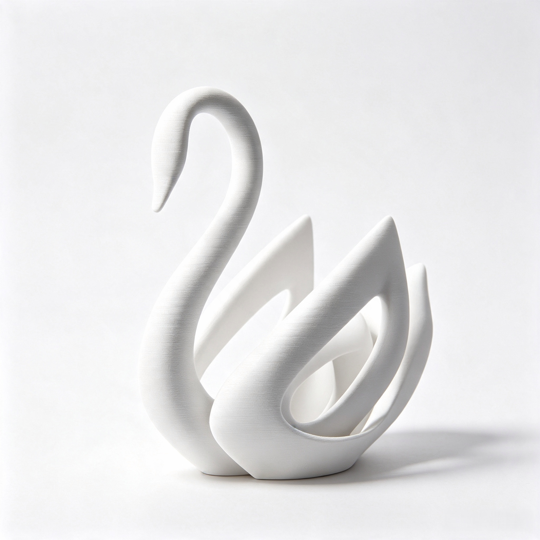 Polishing Painting 3d Art Prints Smooth Hollow Waterfowl Shaped Sculpture