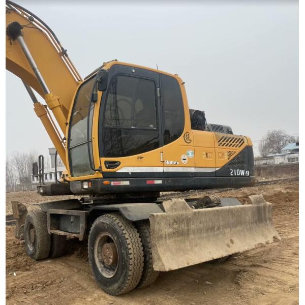 Type de roue Hyundai 210W Excavateur d'occasion 21 Tonnes Excavateur hydraulique d'occasion en stock