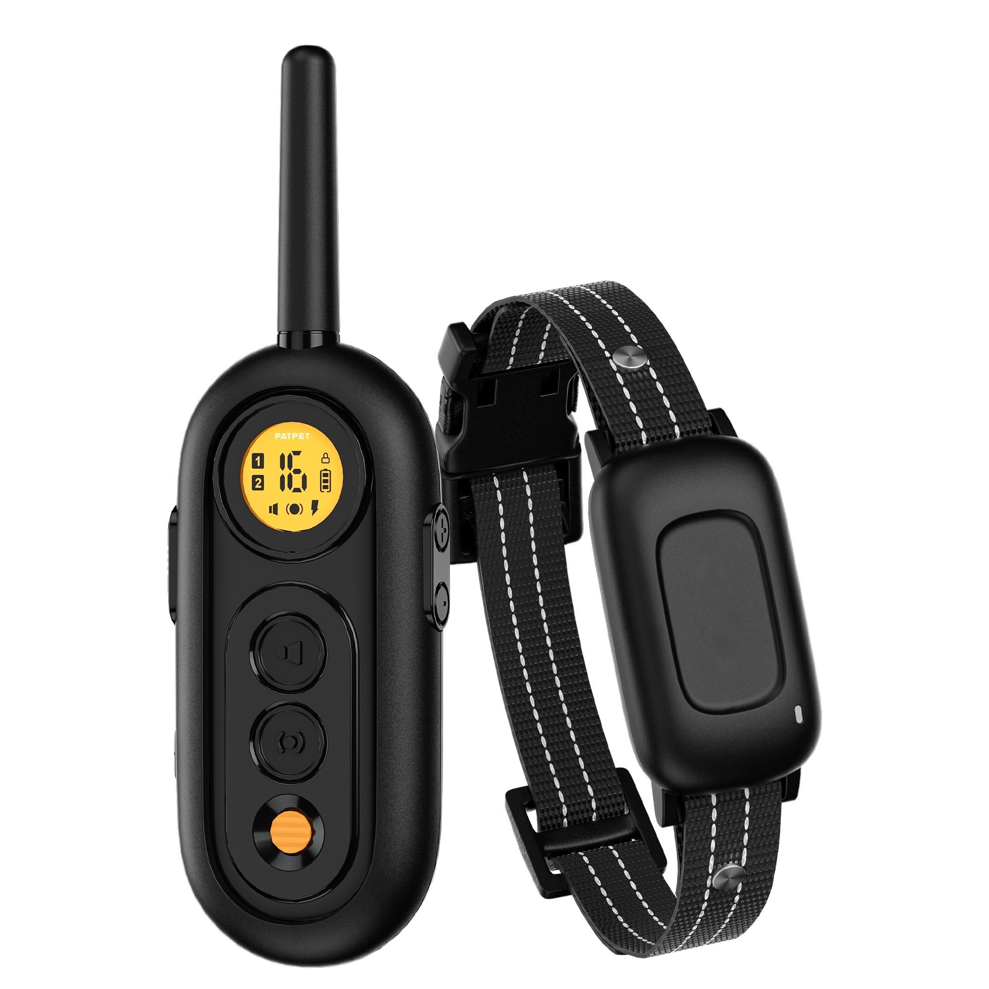 Fashionable Eco-Friendly Modern Nylon PC Plastic Rechargeable Electric Dog Training Shock Collar Waterproof Safe Remote Beeper