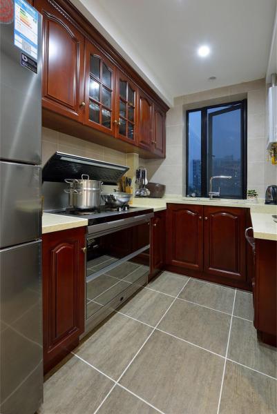 Lacquer Cupboard Wood Veneer Finished Kitchen Cabinet With Island