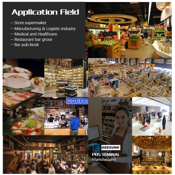 Free Bezel Lcd Tft Touchscreen 300cd/M2 Windows POS System 12DC 5A