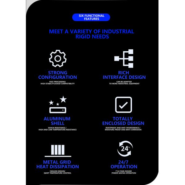 Pocket Desktop Mini Computer Celeron J4125 I5-4200U 4core DDR4 Dual LAN HD VGA 6RS232