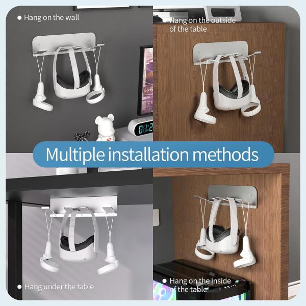 Подвесные стенные полки VR на стену Хранитель VR гарнитура для Oculus Quest 2 / Rift-S / Vive Pro