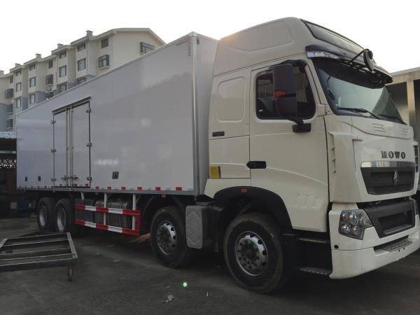 A7 Refrigerator Van Fiberglass Sandwich Panels Box Truck 30T for fish transport ISO / CCC / BV